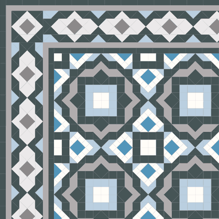 Campbell 70 | LM-317 | Victorian and contemporary geometric floor tile ...