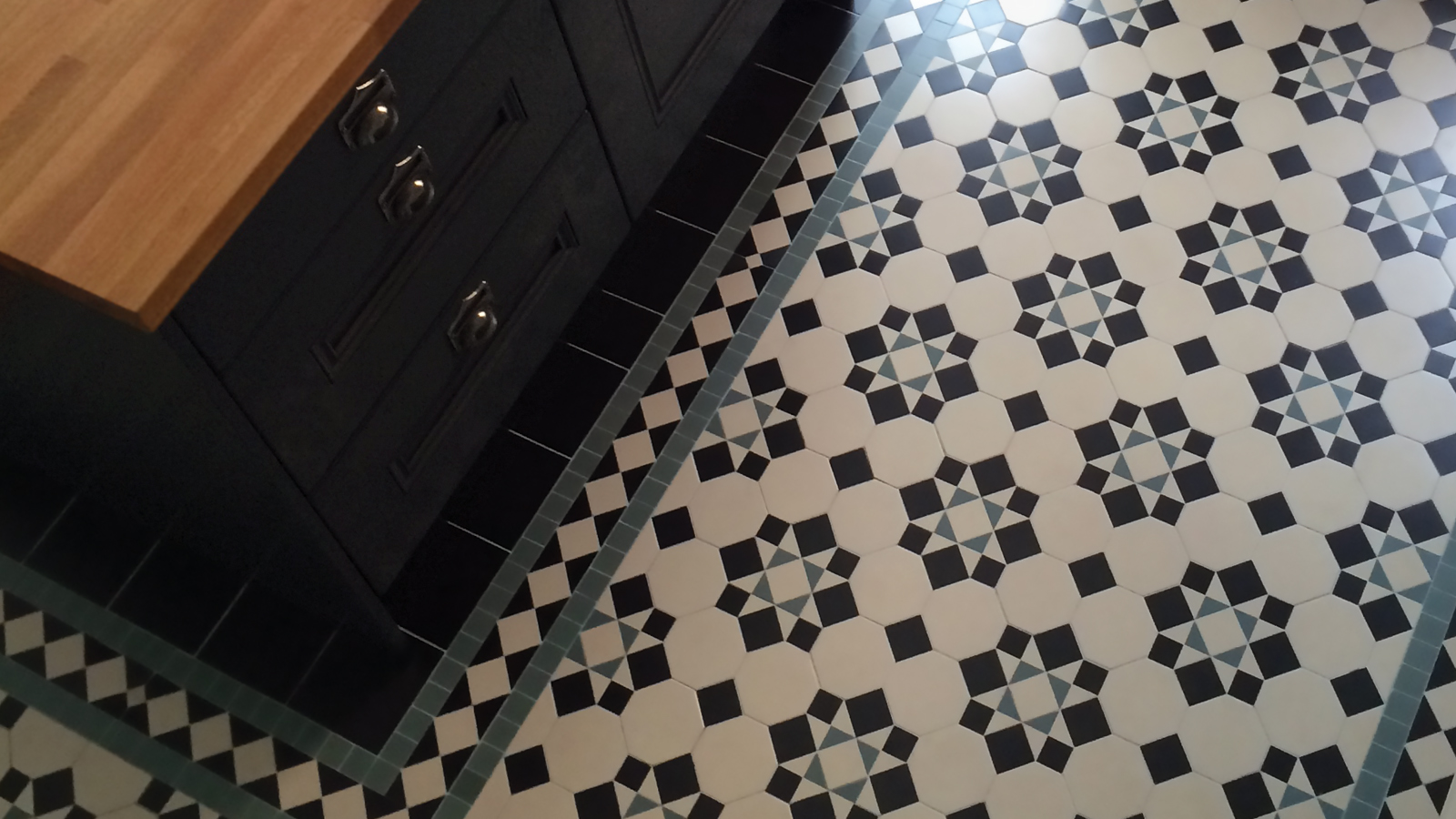 Victorian Ceramic Kitchen Floor Tiles 1600 